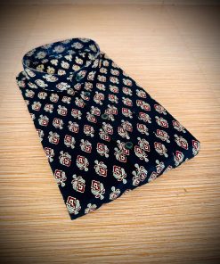 Midnight Black Trendy Kurtha