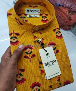 Sunset Peach Casual Kurtha